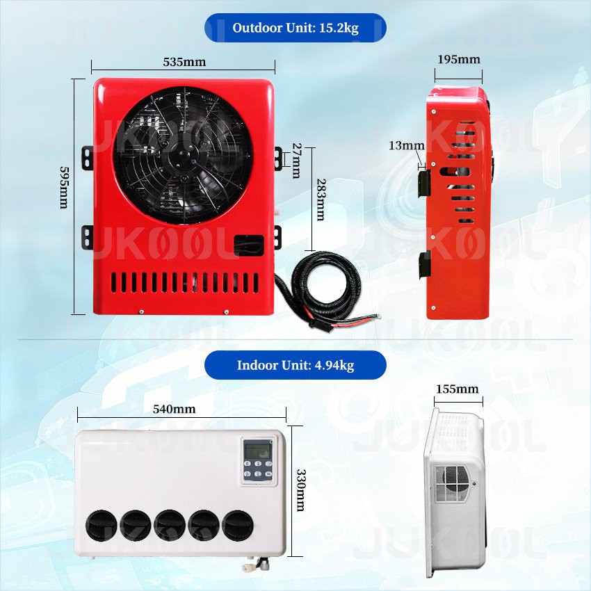Dimension of universal truck ac Dimension of universal truck ac